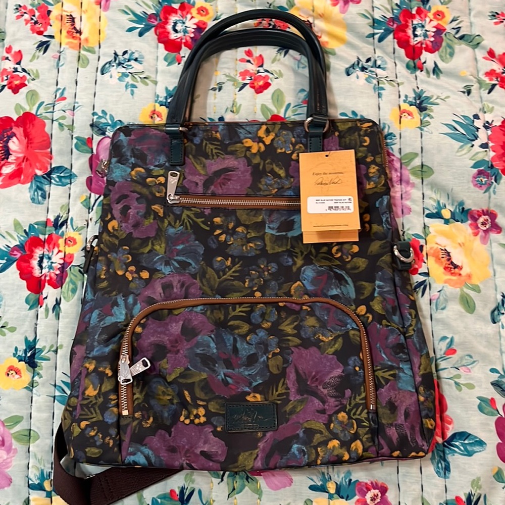 NWT Patricia Nash Trapani Convertible Backpack